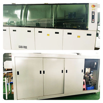 PLC Lead Free Wave Soldering Machine 1600KG 380V 50HZ Air Cylinder