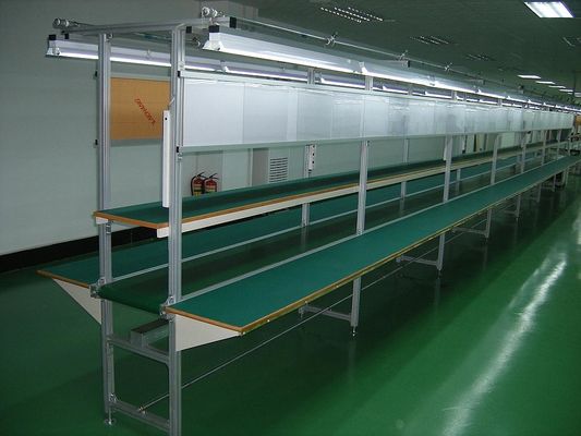 6M Green Conductive ESD Belt Conveyor PCBs Pallets Transferring